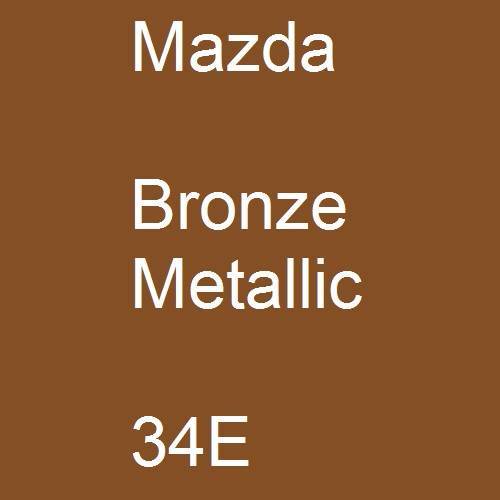 Mazda, Bronze Metallic, 34E.